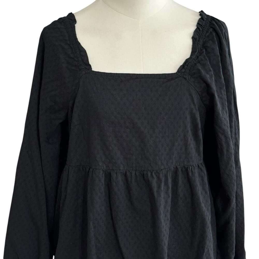 Universal Thread Black Puff Sleeve Mini Shift Dre… - image 5